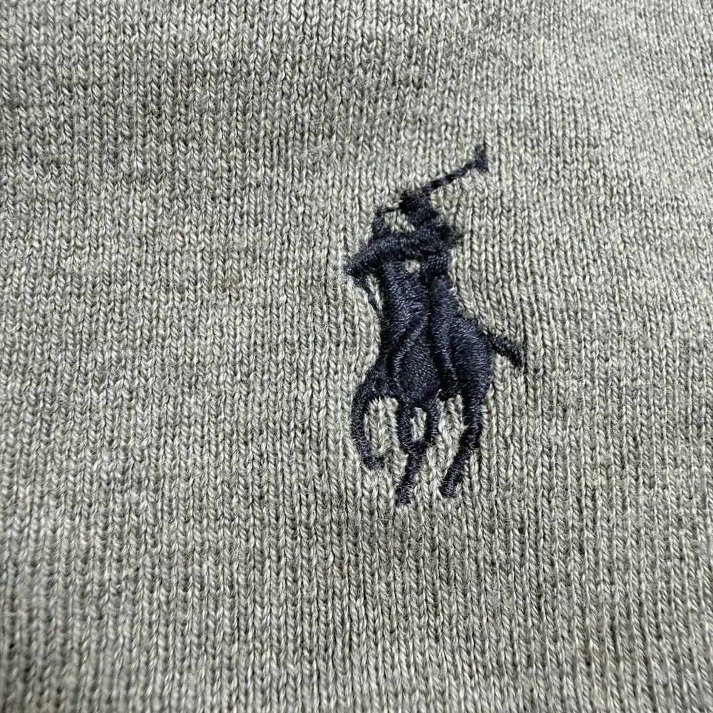 Polo Ralph Lauren 3XB Big Men Gray Pima Cotton V-Neck Sweater Vest Preppy Golf